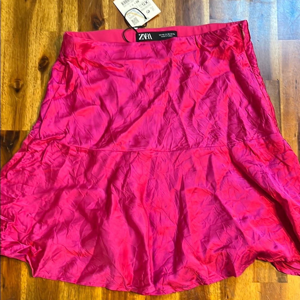 Zara Fuchsia Skater Skirt